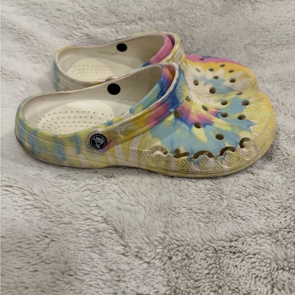 Crocs Womens Classic Tie Dyed Clogs Size 11 - Picture 3 of 6